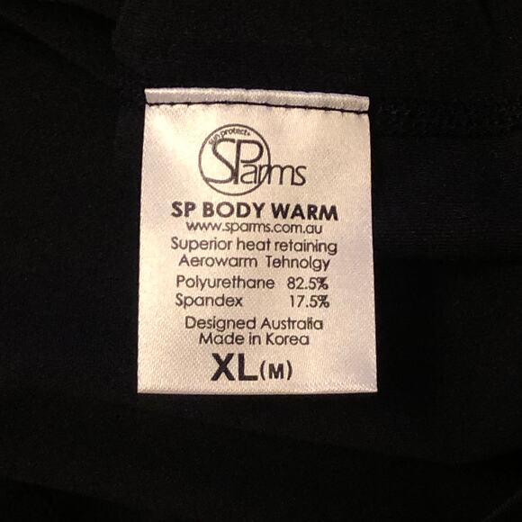 SParms Men’s Black High Neck Long Sleeve Sun Protection Body Warm Top Size XL - Picture 12 of 13